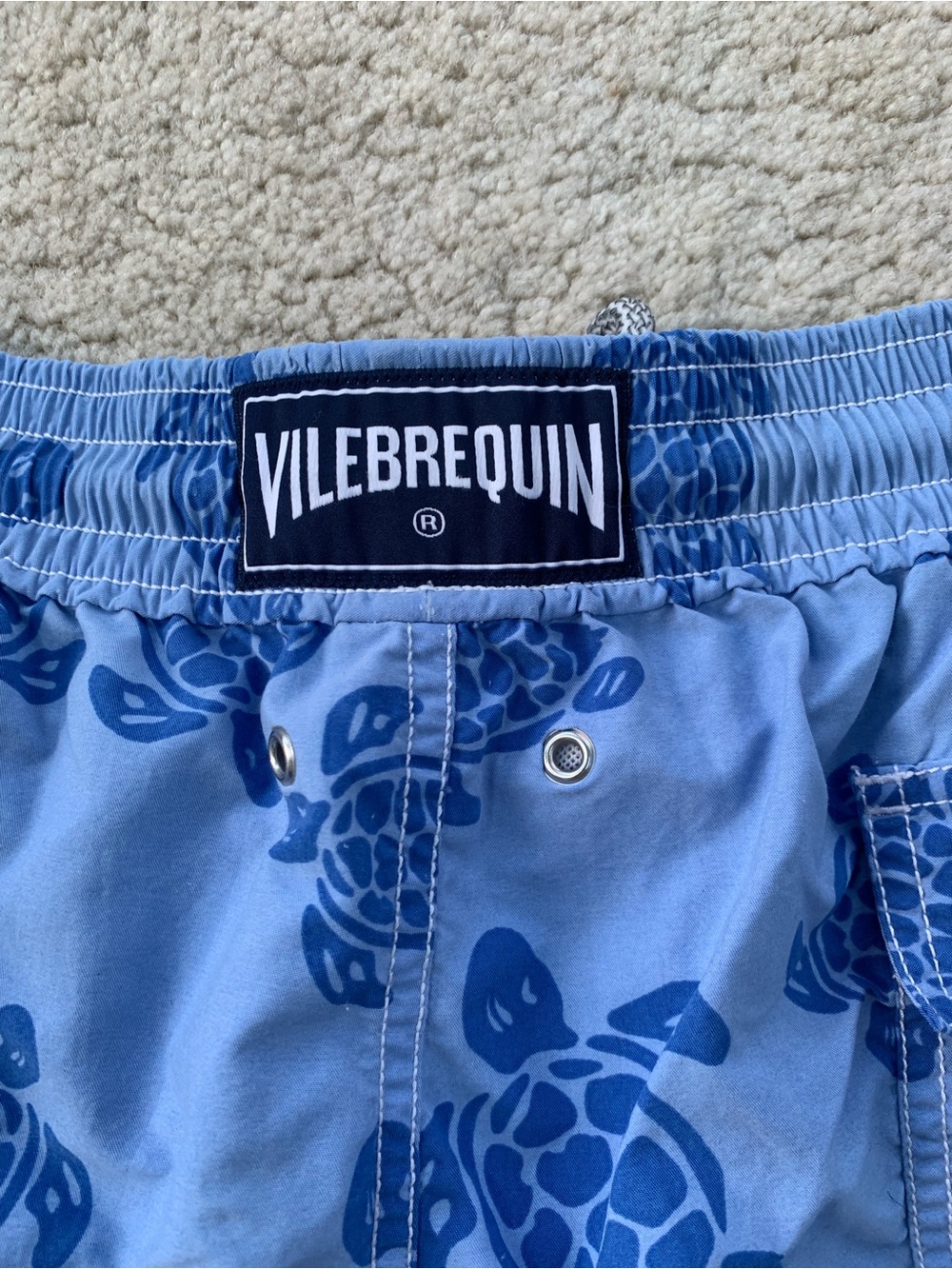 Vilebrequin Men's Size Triple Extra Large XXXL Blue Turtle Resort Swim Trunks - Picture 7 of 11